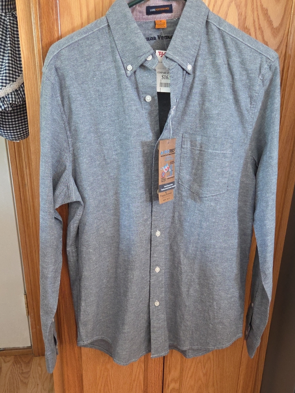 Lucky Brand Men's Button-Down Shirt in Heather Gray